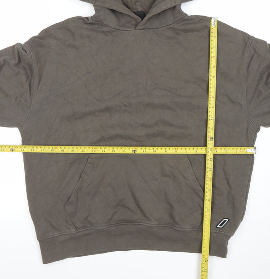 Mens UK Size L Zara Athleticz Brown Pullover Hoodie