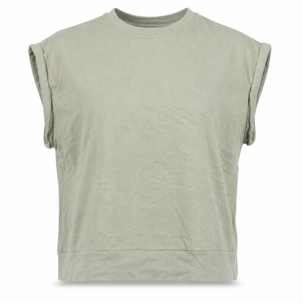 Womens UK Size L Marks and Spencer Green Basic T-Shirt