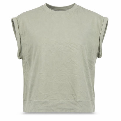 Womens UK Size L Marks and Spencer Green Basic T-Shirt