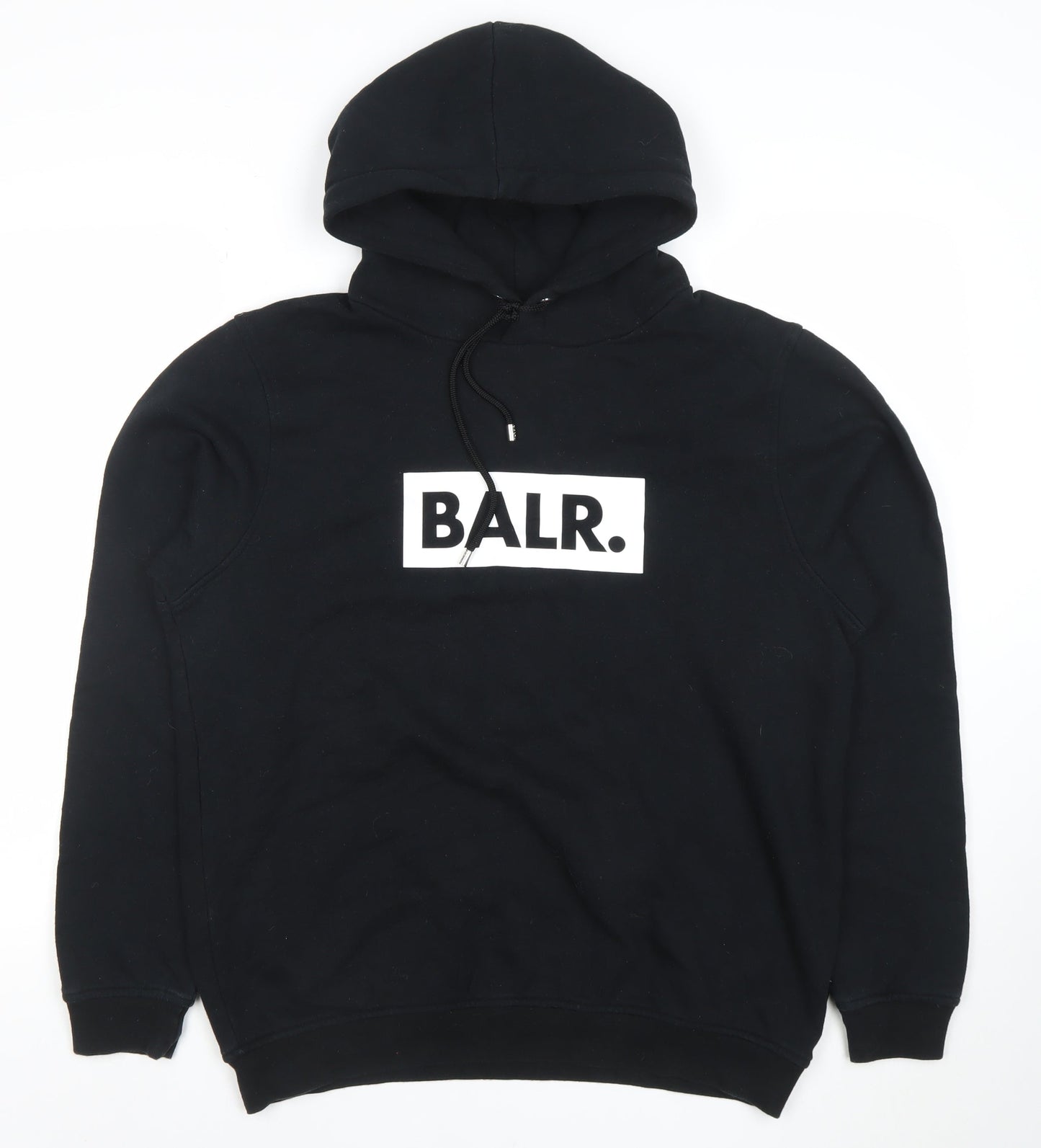 Womens UK Size M BALR Black Pullover Hoodie