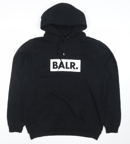Womens UK Size M BALR Black Pullover Hoodie