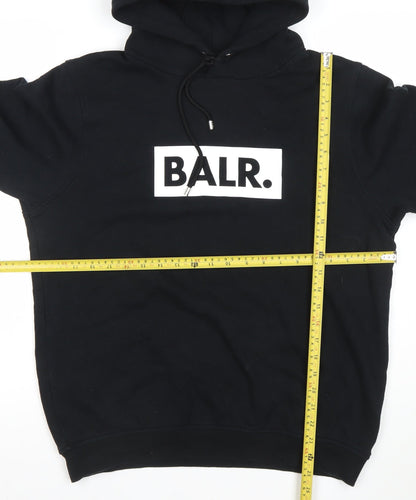 Womens UK Size M BALR Black Pullover Hoodie
