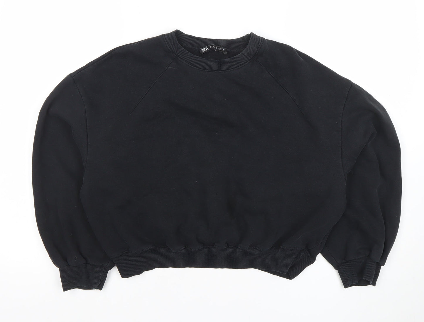Womens UK Size 8 Zara Black Pullover Sweatshirt