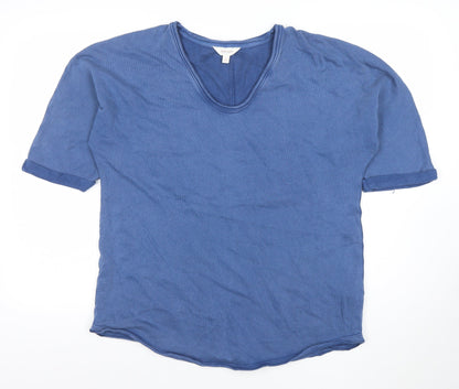 Womens UK Size 12 Marks and Spencer Blue Basic T-Shirt