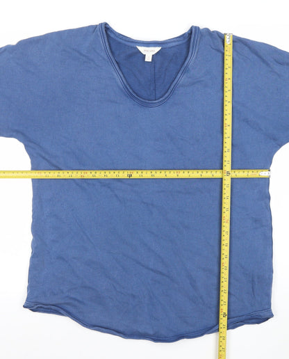 Womens UK Size 12 Marks and Spencer Blue Basic T-Shirt