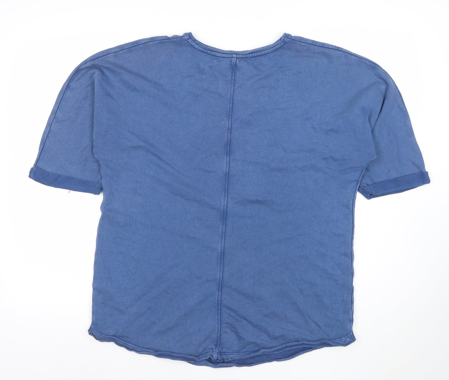 Womens UK Size 12 Marks and Spencer Blue Basic T-Shirt