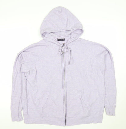 Womens UK Size L Marks and Spencer Purple Cardigan Sweatshirt