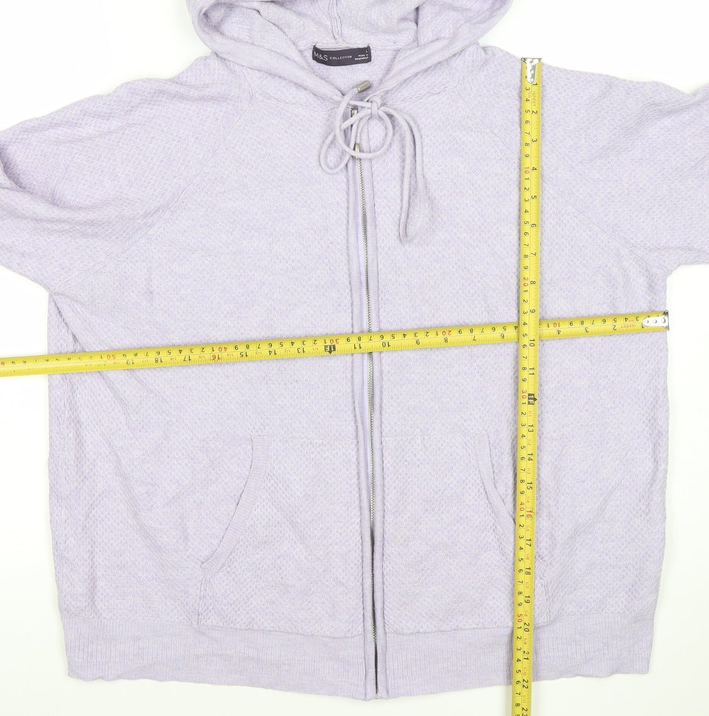 Womens UK Size L Marks and Spencer Purple Cardigan Sweatshirt
