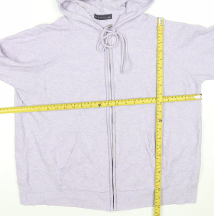 Womens UK Size L Marks and Spencer Purple Cardigan Sweatshirt