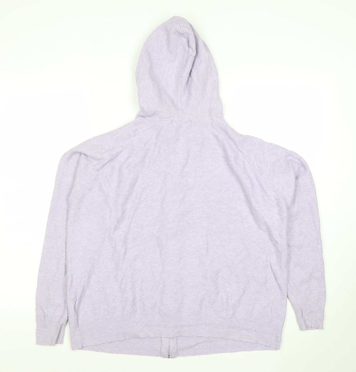 Womens UK Size L Marks and Spencer Purple Cardigan Sweatshirt