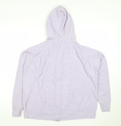 Womens UK Size L Marks and Spencer Purple Cardigan Sweatshirt