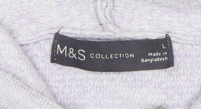 Womens UK Size L Marks and Spencer Purple Cardigan Sweatshirt