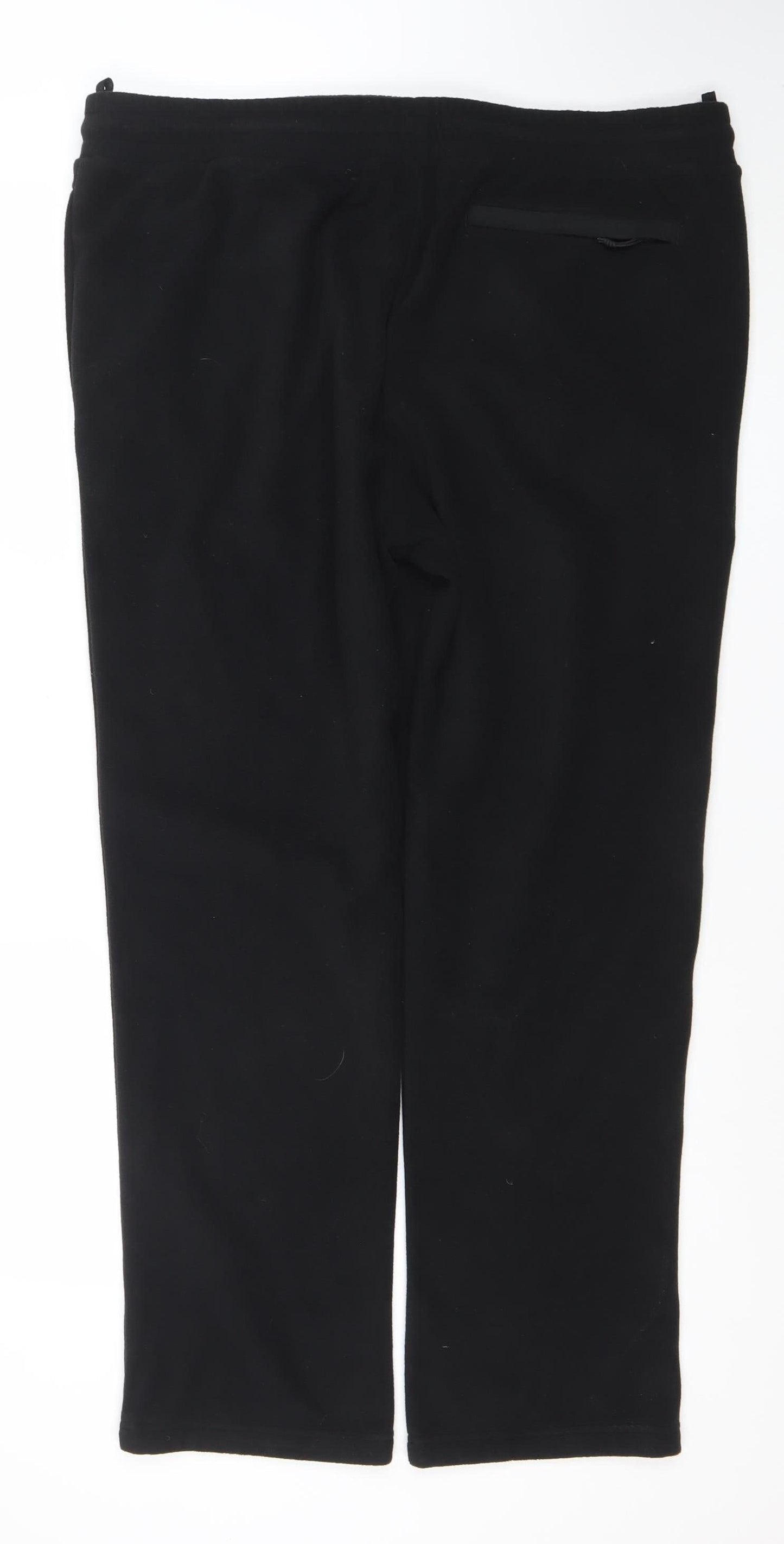 Mens UK Size XL Marks and Spencer Regular Fit Sweatpants Black Trousers