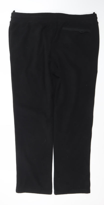 Mens UK Size XL Marks and Spencer Regular Fit Sweatpants Black Trousers