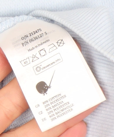 Womens UK Size 12 Monki Blue Pullover Sweatshirt