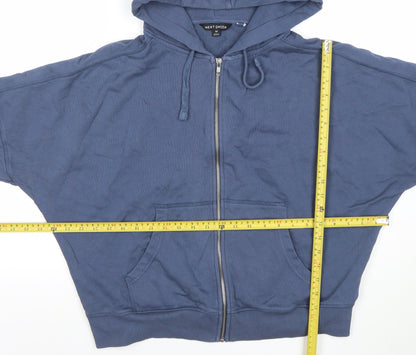 Womens UK Size M NEXT Blue Full Zip Hoodie