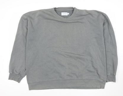 Mens UK Size M Topman Grey Pullover Sweatshirt