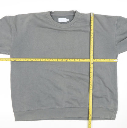 Mens UK Size M Topman Grey Pullover Sweatshirt