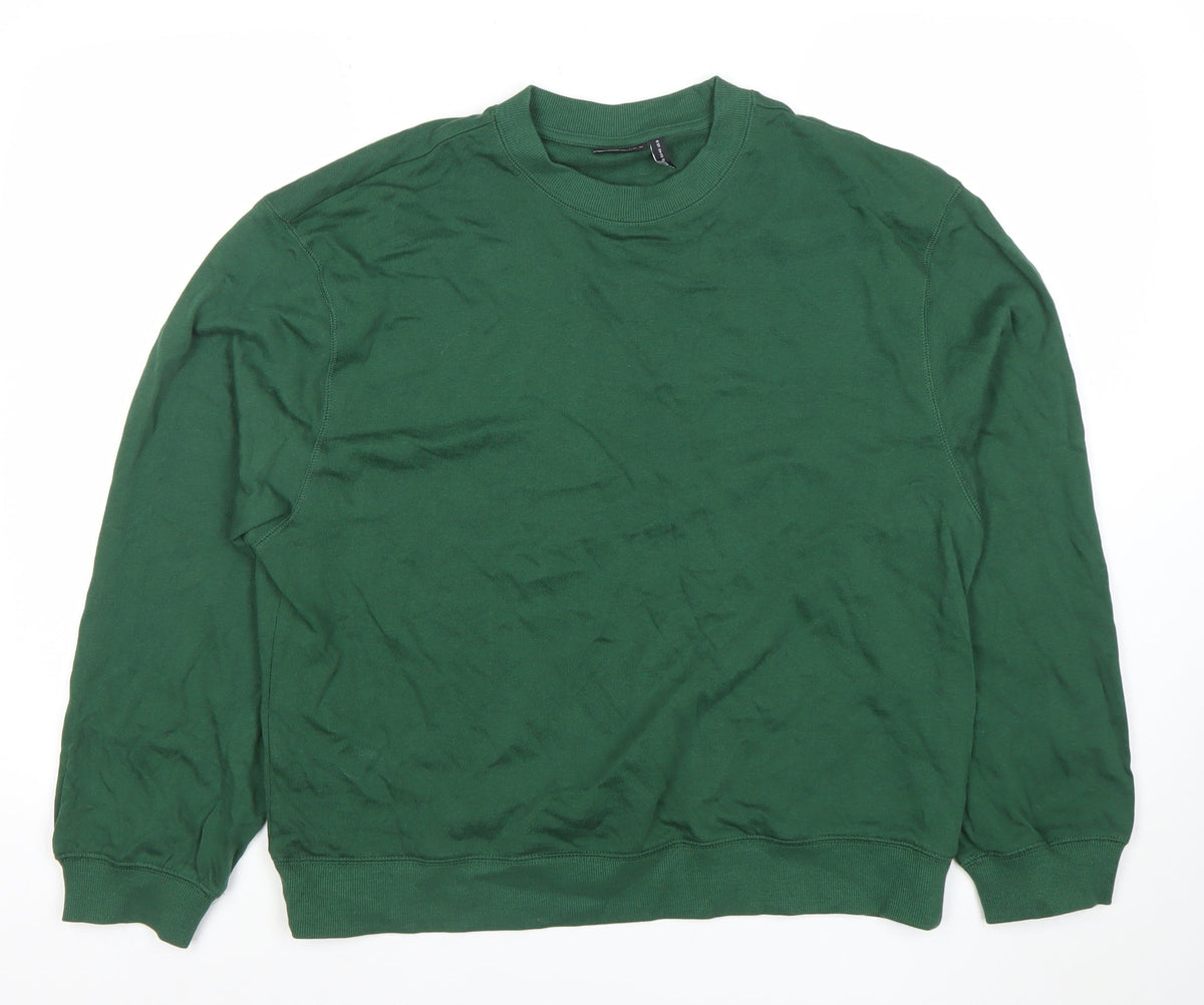Mens UK Size M ASOS DESIGN Green Pullover Sweatshirt