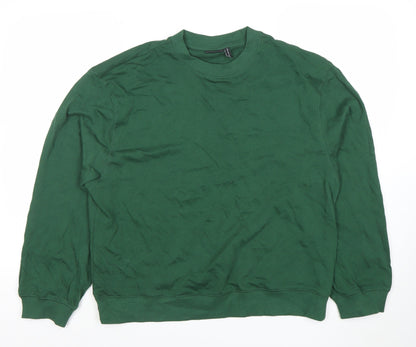 Mens UK Size M ASOS DESIGN Green Pullover Sweatshirt