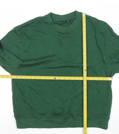 Mens UK Size M ASOS DESIGN Green Pullover Sweatshirt
