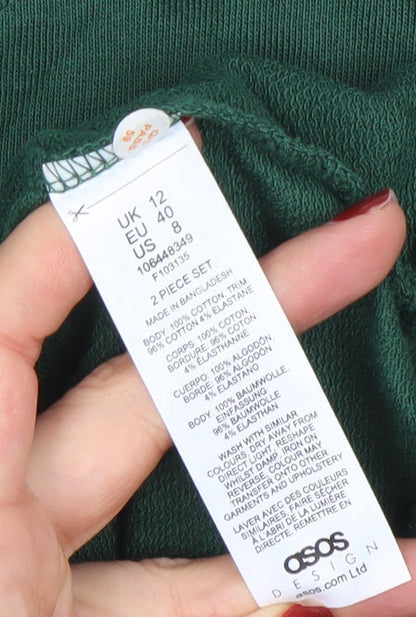 Mens UK Size M ASOS DESIGN Green Pullover Sweatshirt