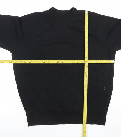 Mens UK Size XS Topman Black Pullover Sweatshirt
