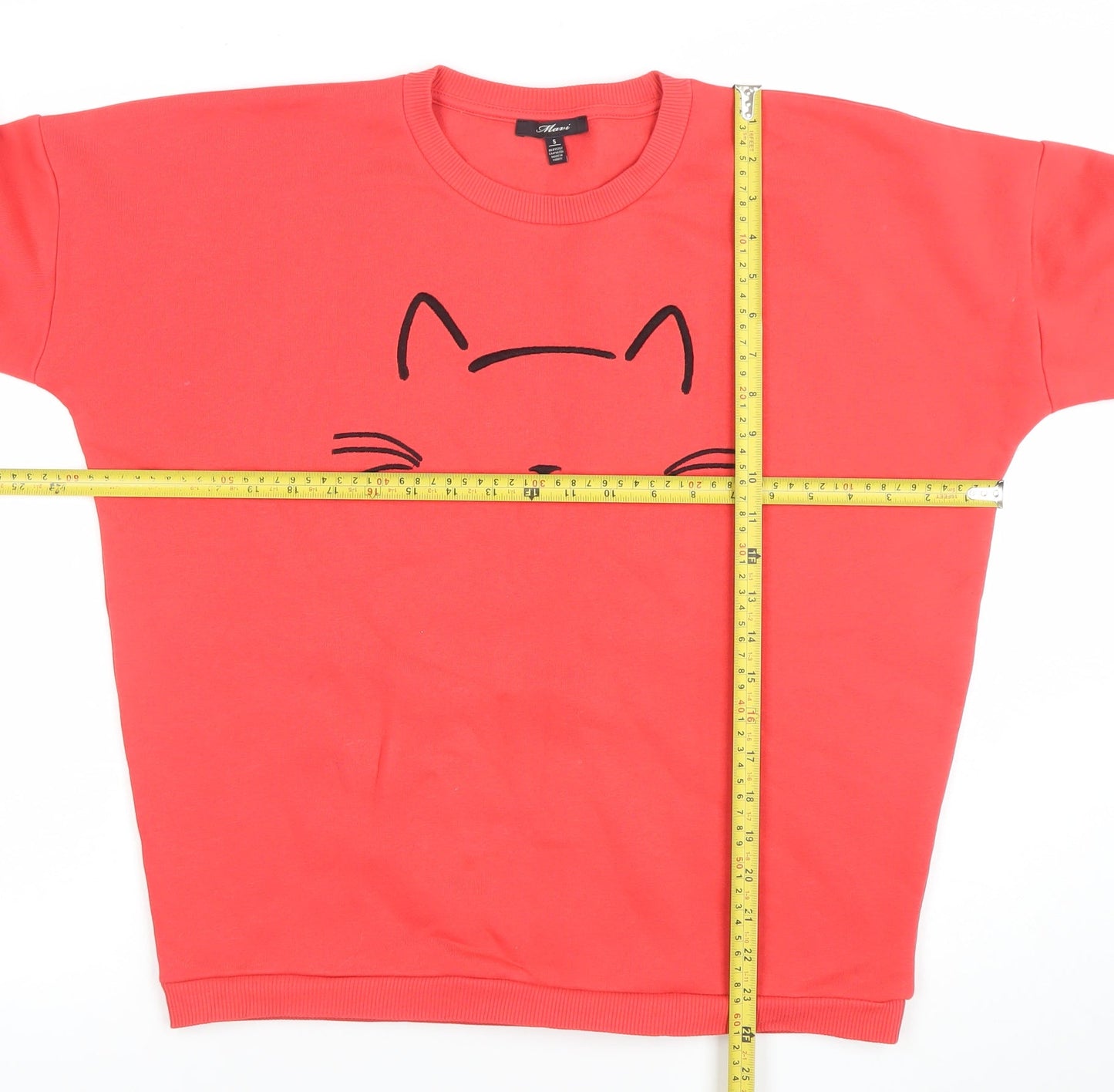 Womens UK Size S Mavi Red Pullover Sweatshirt