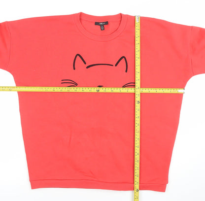Womens UK Size S Mavi Red Pullover Sweatshirt