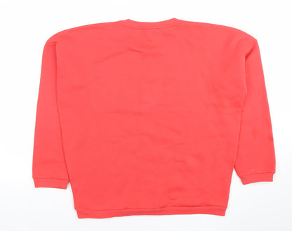 Womens UK Size S Mavi Red Pullover Sweatshirt