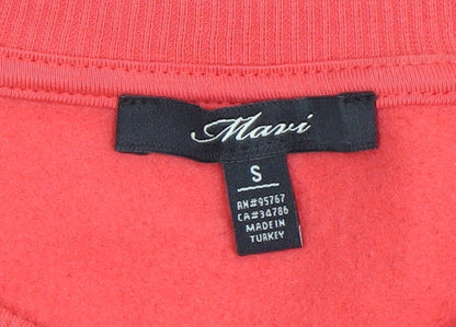 Womens UK Size S Mavi Red Pullover Sweatshirt