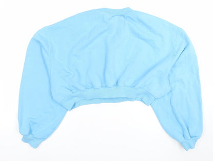 Womens UK Size L H&M Blue Pullover Sweatshirt