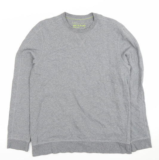 Mens UK Size M Marks and Spencer Grey Pullover Sweatshirt