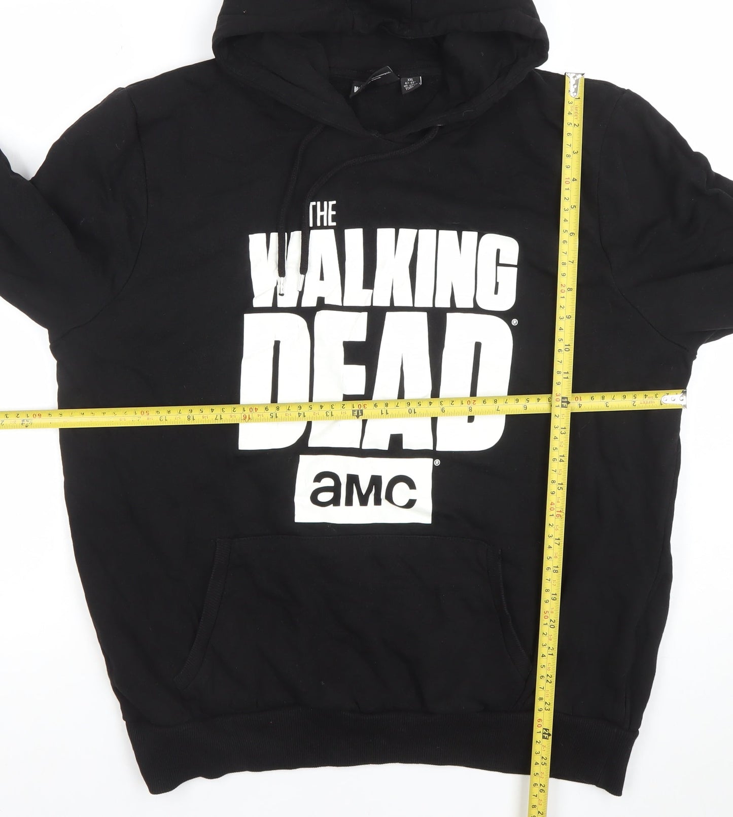 Mens UK Size 2XL The Walking Dead AMC Black Pullover Hoodie