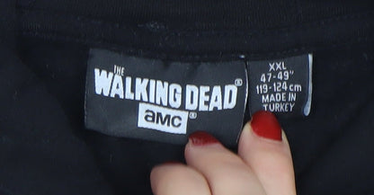 Mens UK Size 2XL The Walking Dead AMC Black Pullover Hoodie