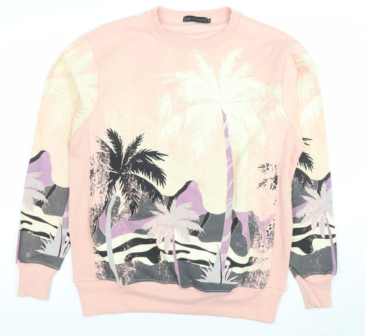 Mens UK Size M BAW Clothing Pink Pullover Sweatshirt