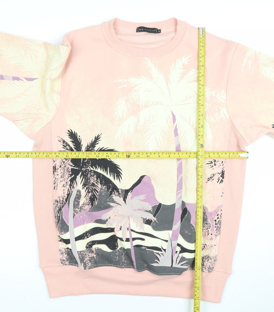 Mens UK Size M BAW Clothing Pink Pullover Sweatshirt