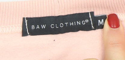 Mens UK Size M BAW Clothing Pink Pullover Sweatshirt