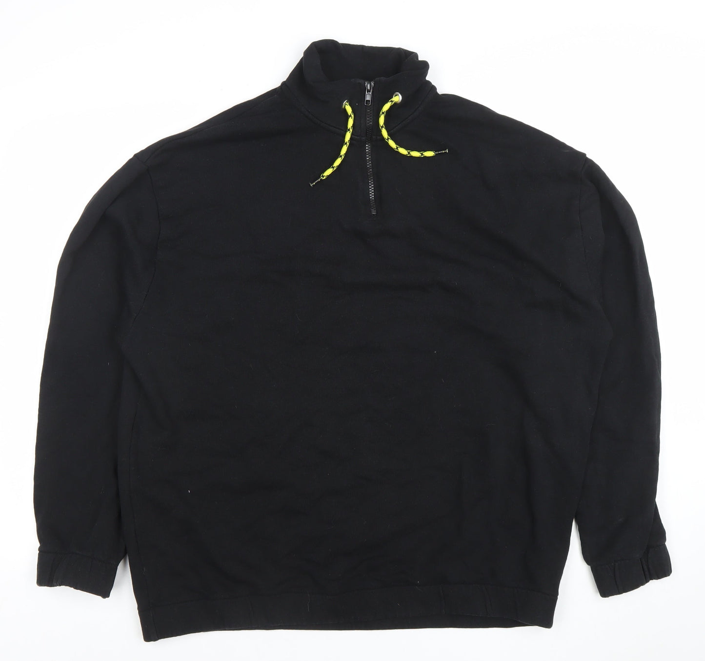 Mens UK Size L ASOS DESIGN Black Pullover Sweatshirt