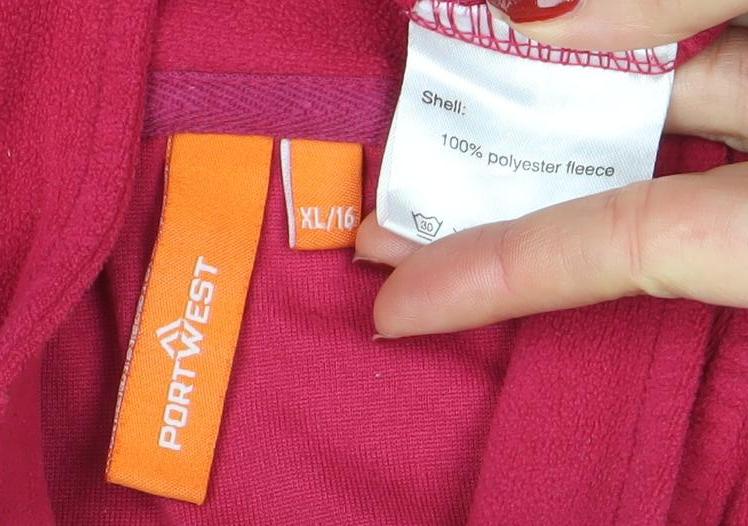 Womens UK Size XL Portwest Pink Pullover Sweatshirt