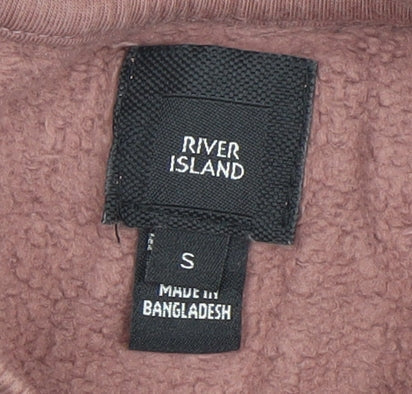Mens UK Size S River Island Brown Pullover Sweatshirt