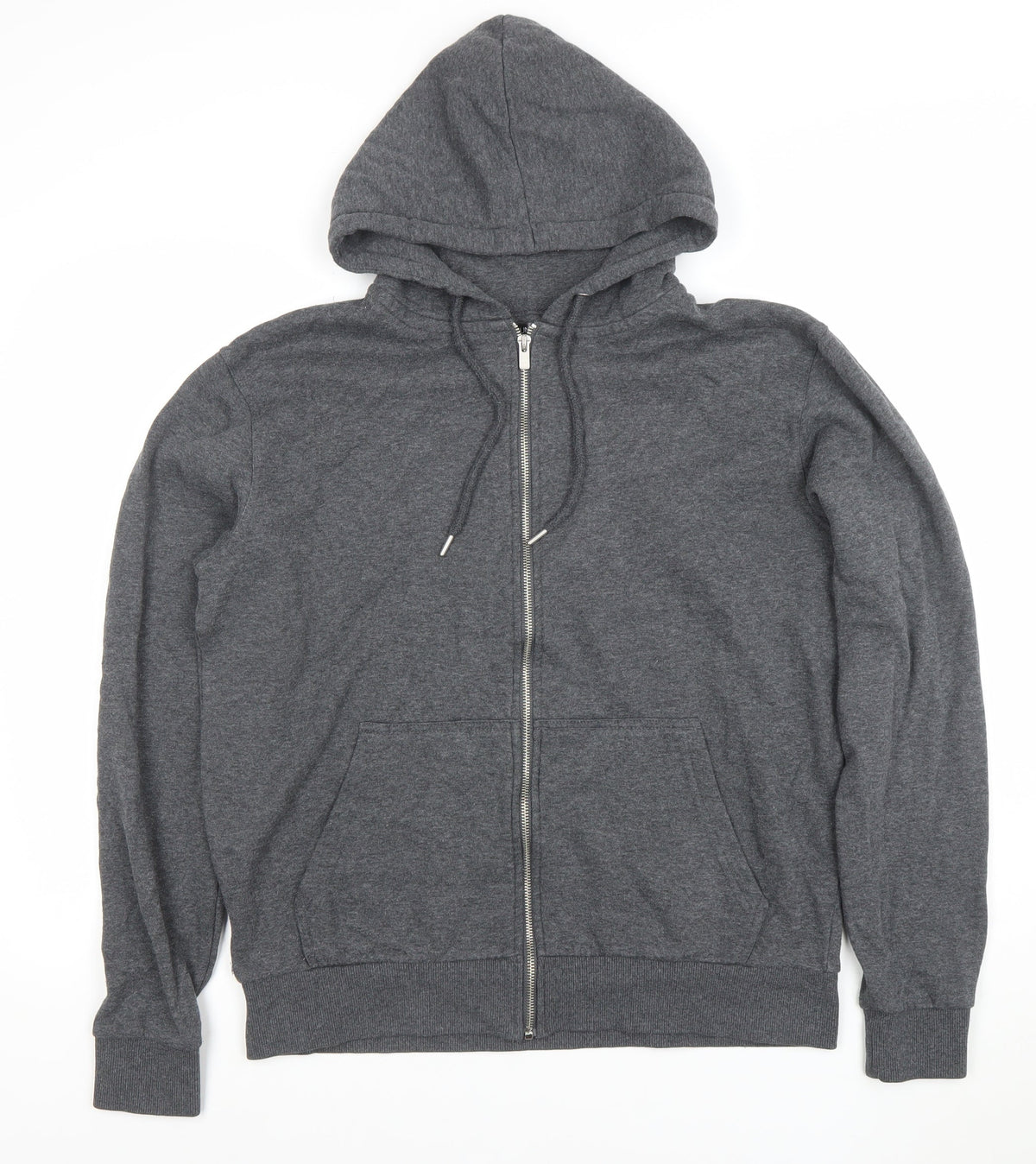 Dunnes Men’s Grey Full Zip Hoodie Medium Regular Fit