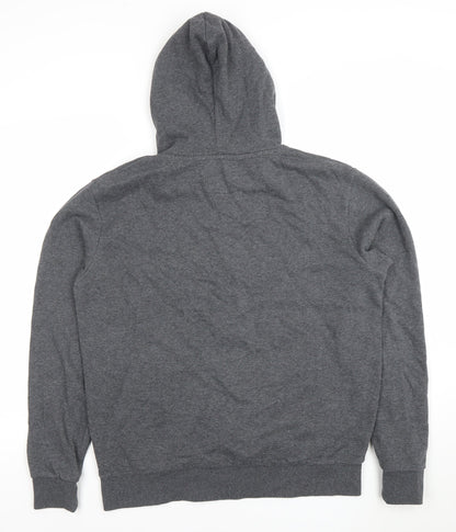 Dunnes Men’s Grey Full Zip Hoodie Medium Regular Fit