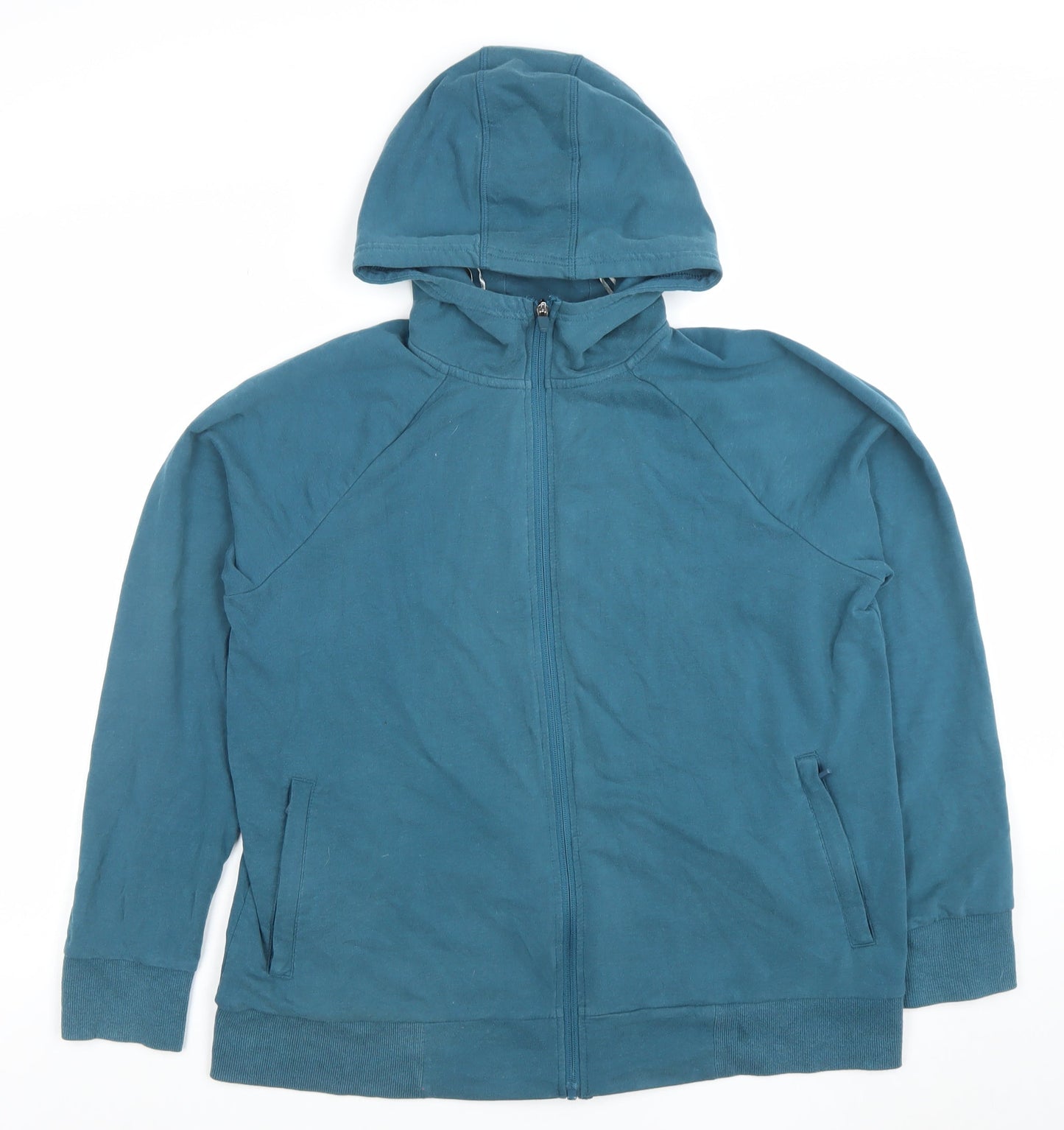 Mens UK Size L Dunnes Blue Full Zip Hoodie