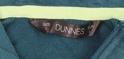 Mens UK Size L Dunnes Blue Full Zip Hoodie