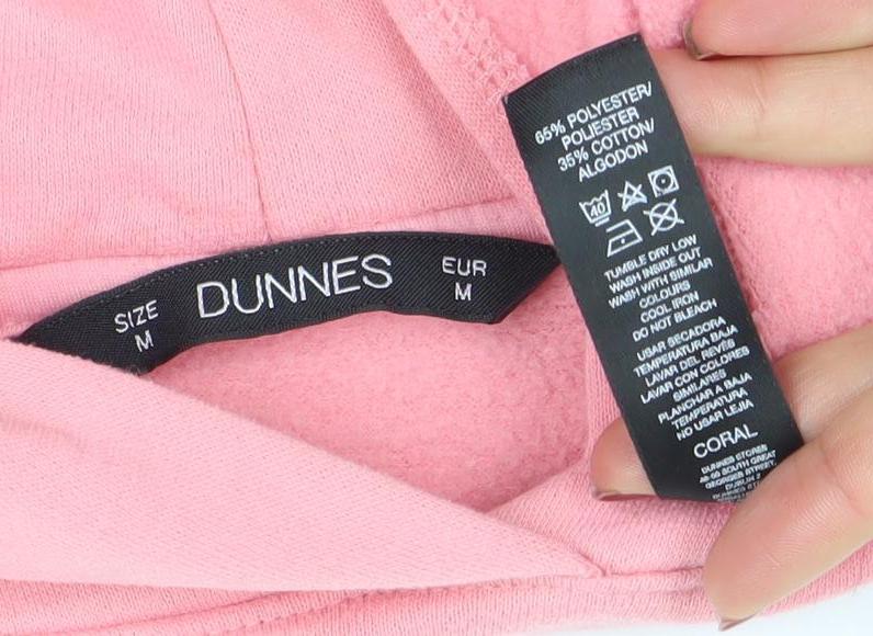 Womens UK Size M Dunnes Pink Pullover Hoodie