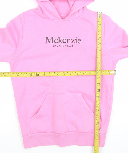 Girls UK Size 10-12 Years McKenzie Pink Pullover Hoodie