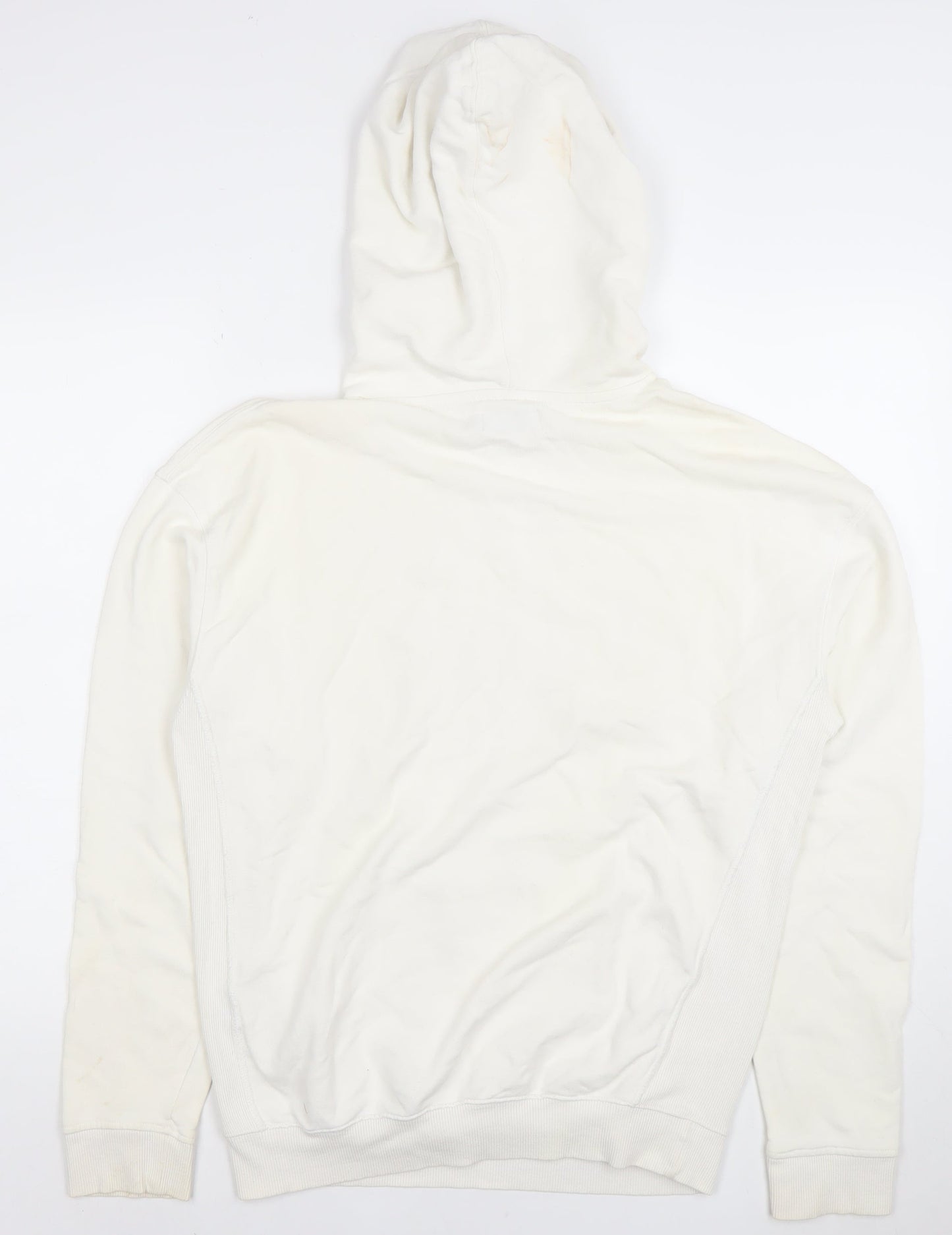 Mens UK Size XS Topman White Pullover Hoodie