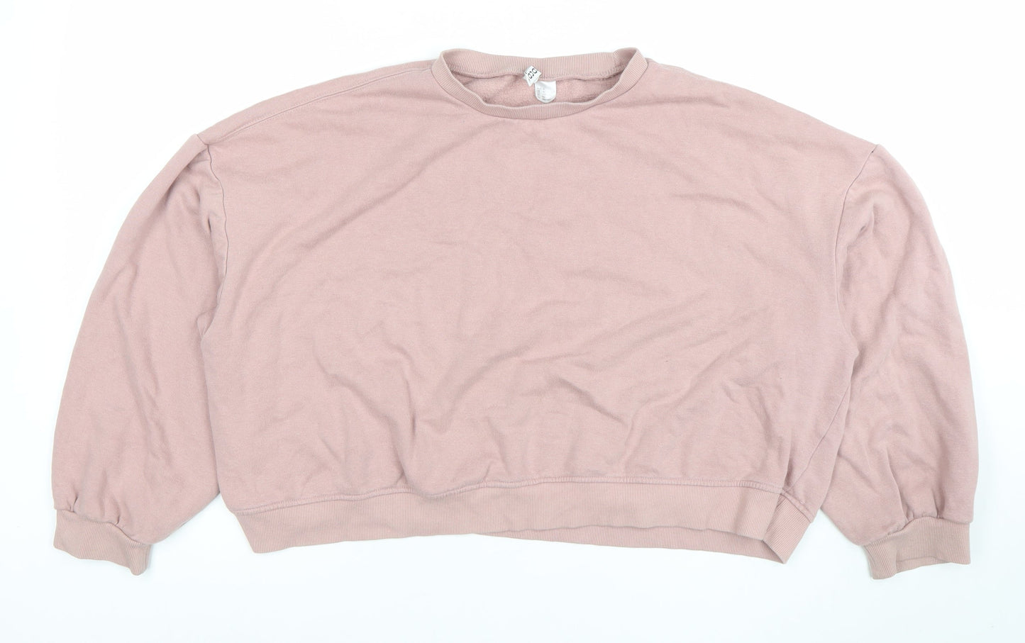 Womens UK Size XL H&M Divided Pink Pullover Sweatshirt