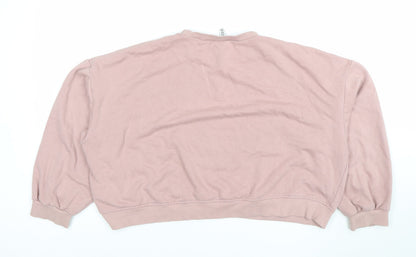 Womens UK Size XL H&M Divided Pink Pullover Sweatshirt